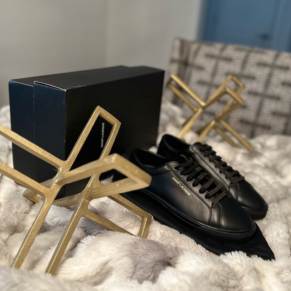 Unisex - Saint Laurent Andy Lace-Up Sneakers